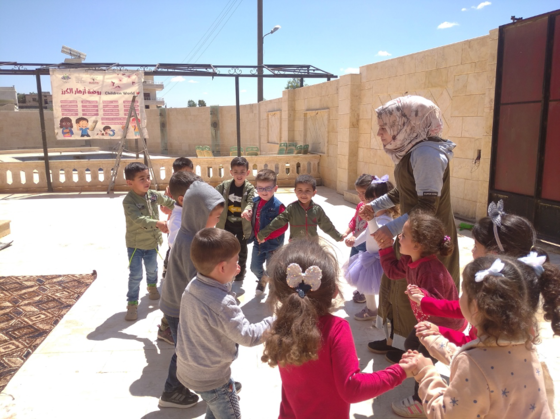 Piece of Syriaがシリア北西部で運営しているSAKURA幼稚園（2022年）。