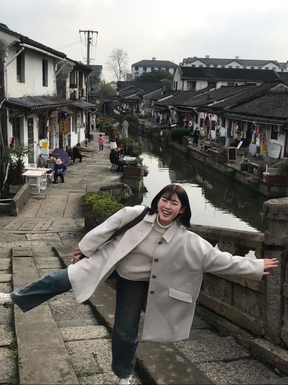 大月さんが上海へ研修に行った際の様子