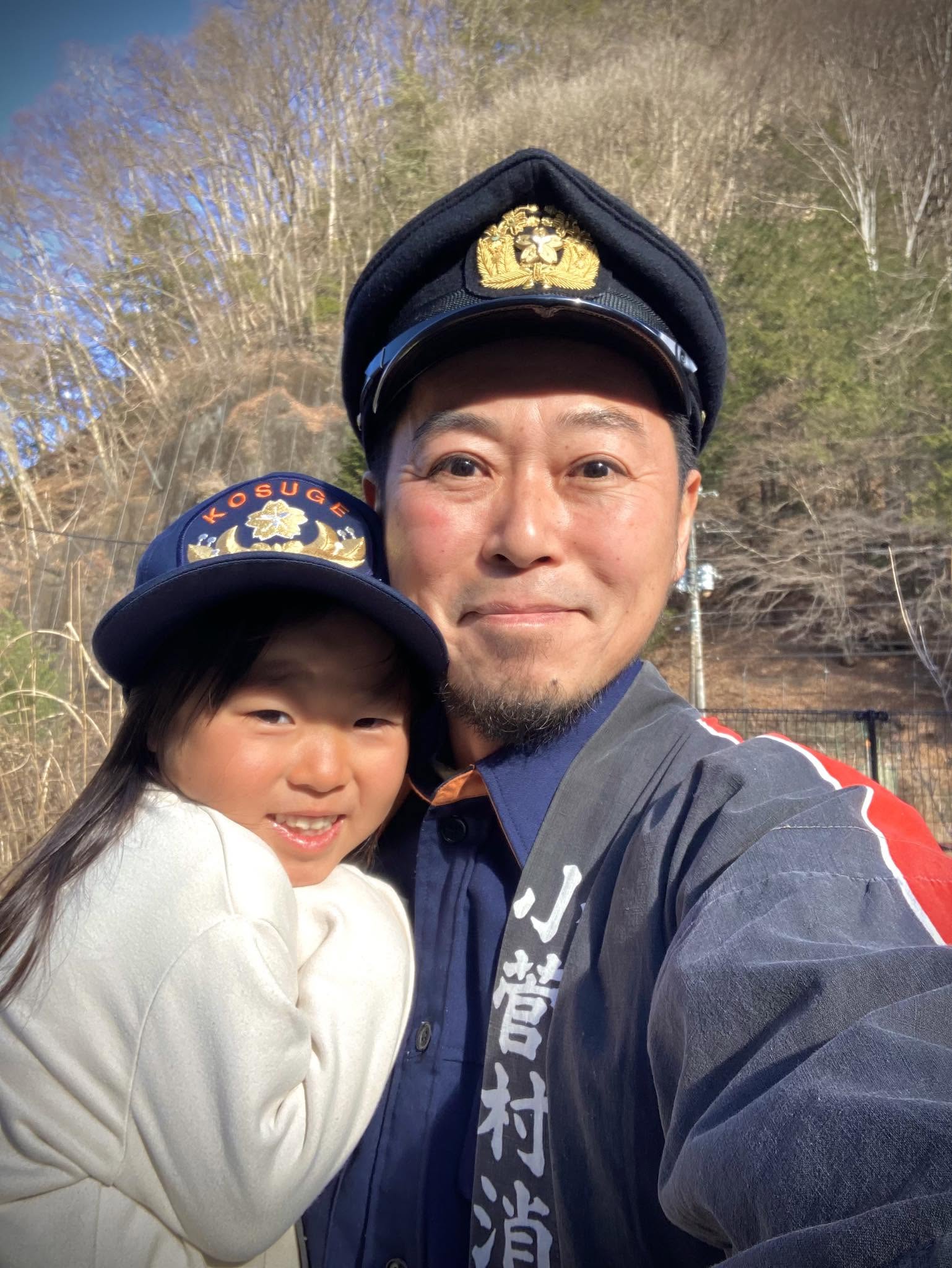 小菅村消防団出初式の朝(2026年、山梨県小菅村)