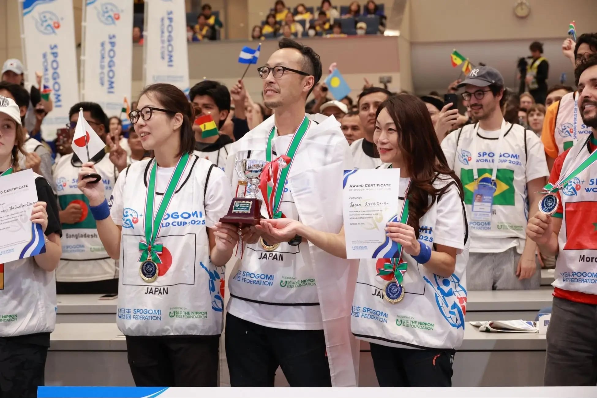 2023年大会2位の雪辱を果たし優勝に輝いた日本チーム