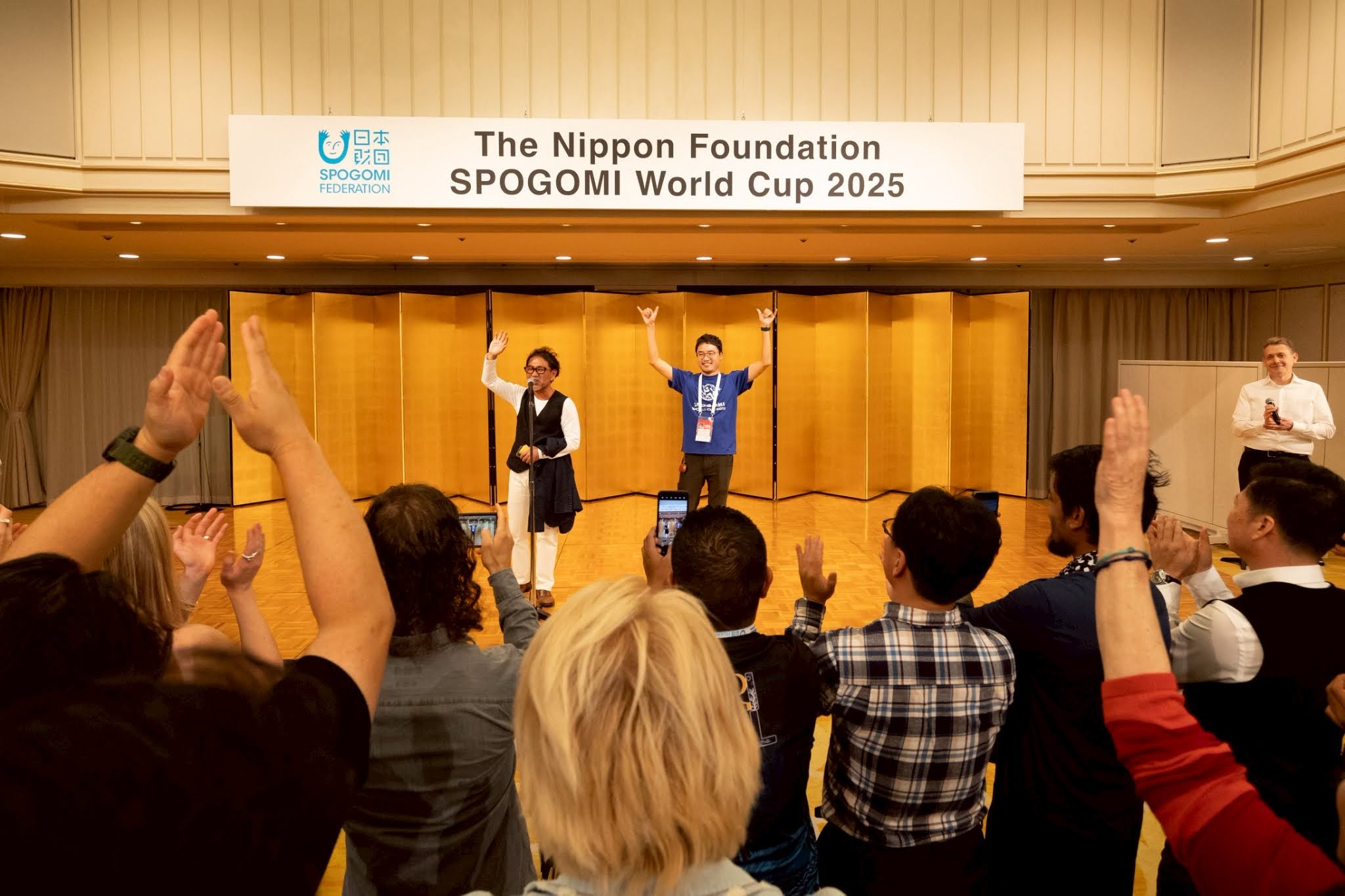 ワールドカップ懇親会 馬見塚さんとの写真
